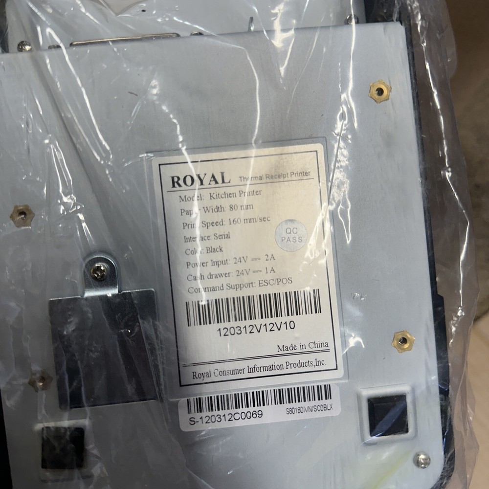 Royal Thermal Printer Receipt Printer Kitchen Printer POS Model TS4240 Unit#2