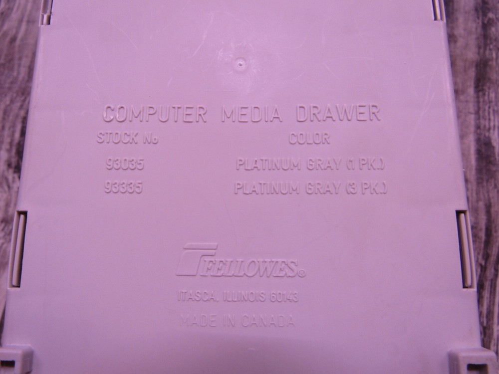 Feellowes Plastic 3.5 Computer Disc Storage Box, with Pull out Drawer