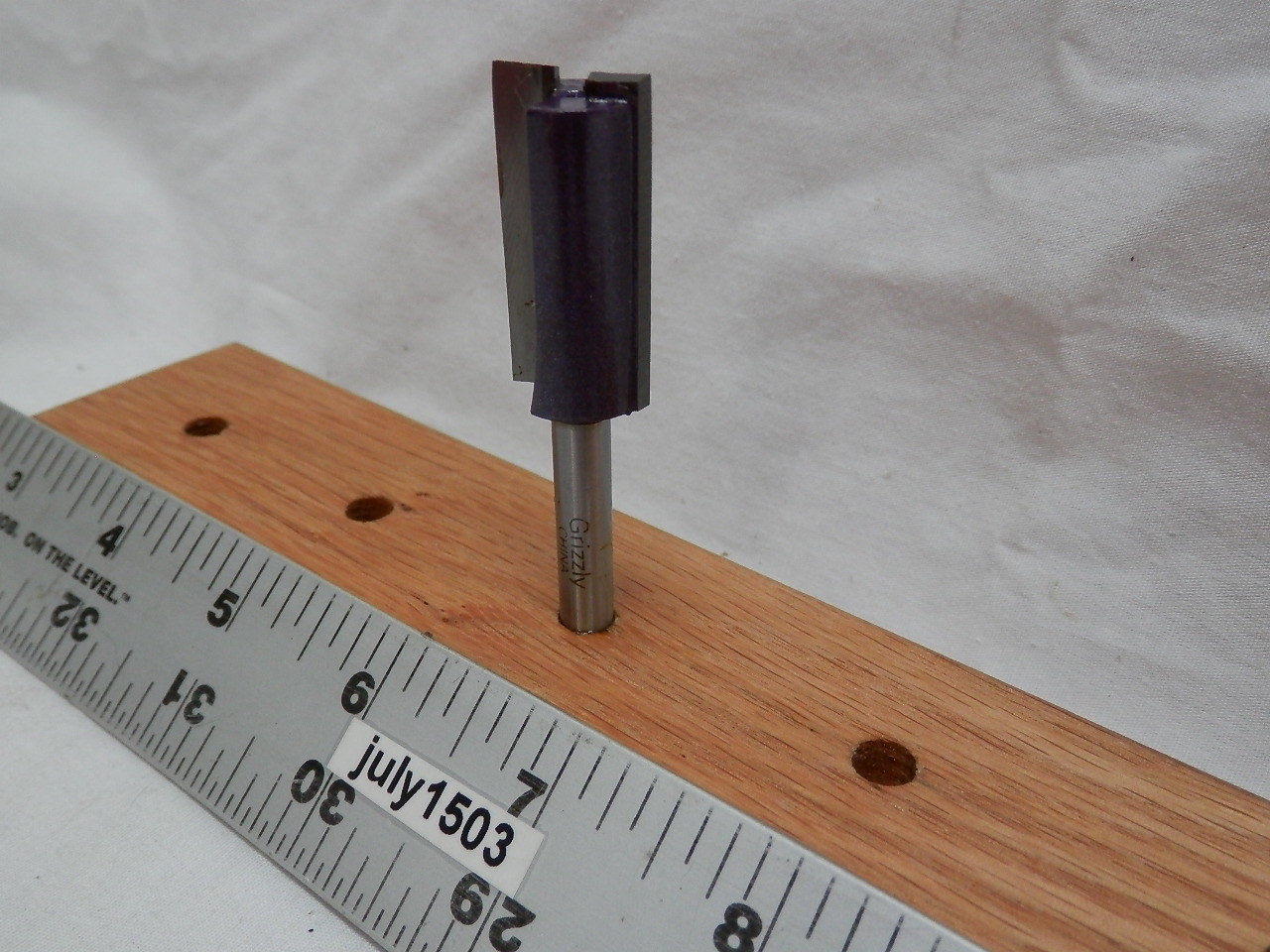 (1) NEW Grizzly LONG 5/8" D Straight Carbide Tipped Router Bit 1/4" Shank g2