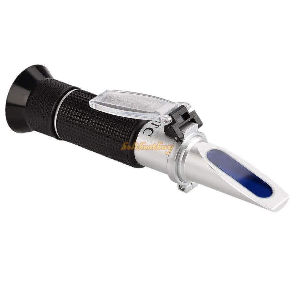0-32% Brix Sugar Wine Fruit Scale Refractometer Alcohol Meter Test Tool New