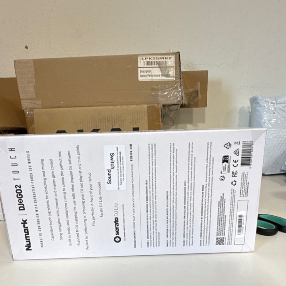 Numark DJ2GO2 Touch Portable Double Deck Controller Touch Jog Wheels Mixer