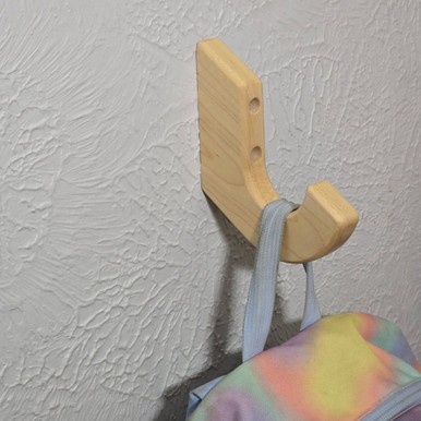 Solid Wood Wall Hooks | Unfinished Maple