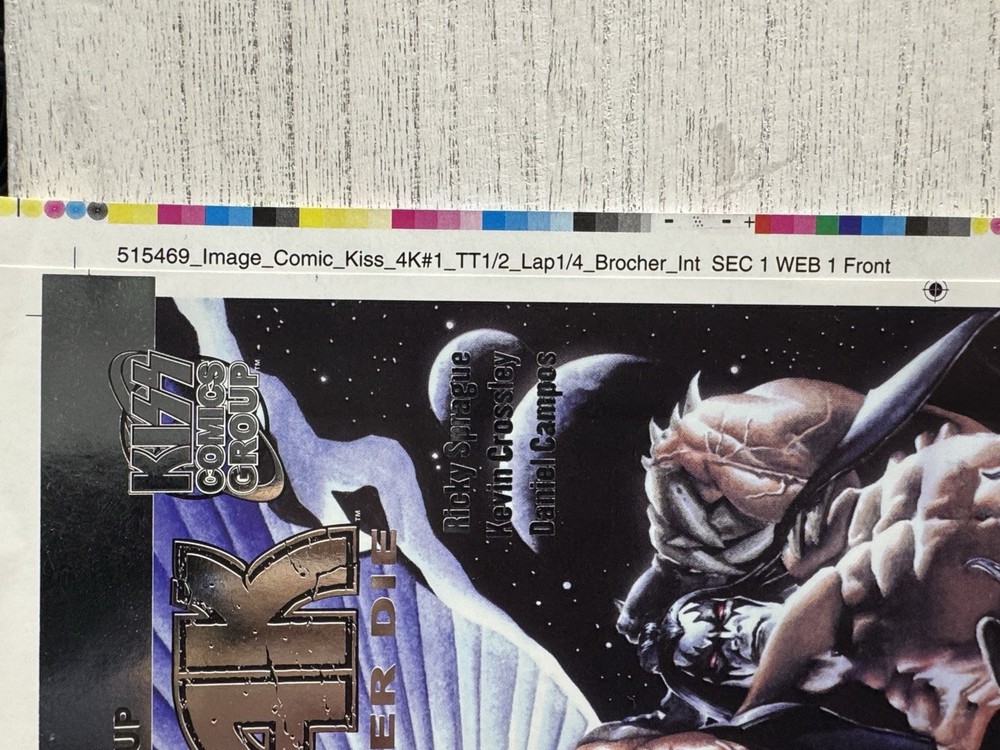 Kiss Legends Never Die 4k No.1 Comic Printers Proof Limited -250 Platinum