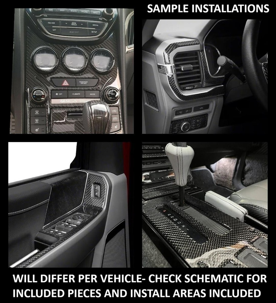 Fits Toyota Solara 2000-2003 Large Premium REAL CARBON DASH KIT