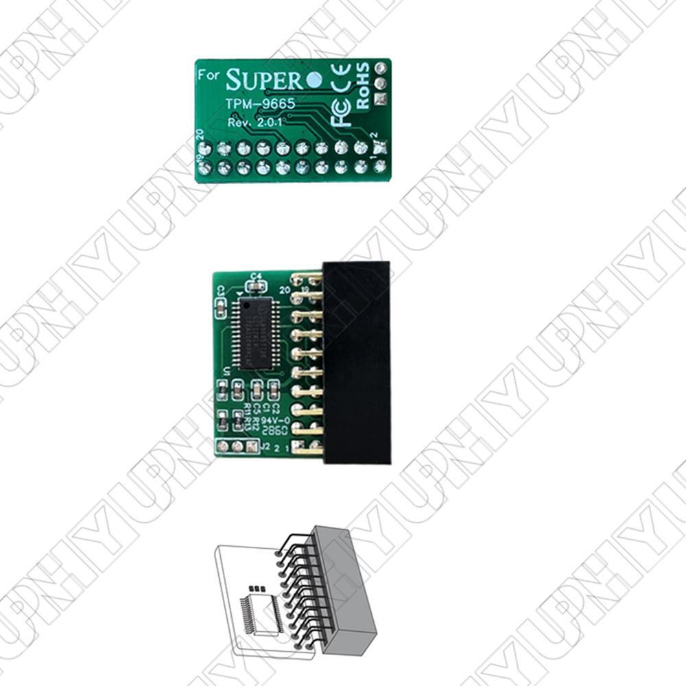 20Pin TPM 2.0 Module Trusted Platform For SuperMicro AOM-TPM-9665V TCG 2.0 USA