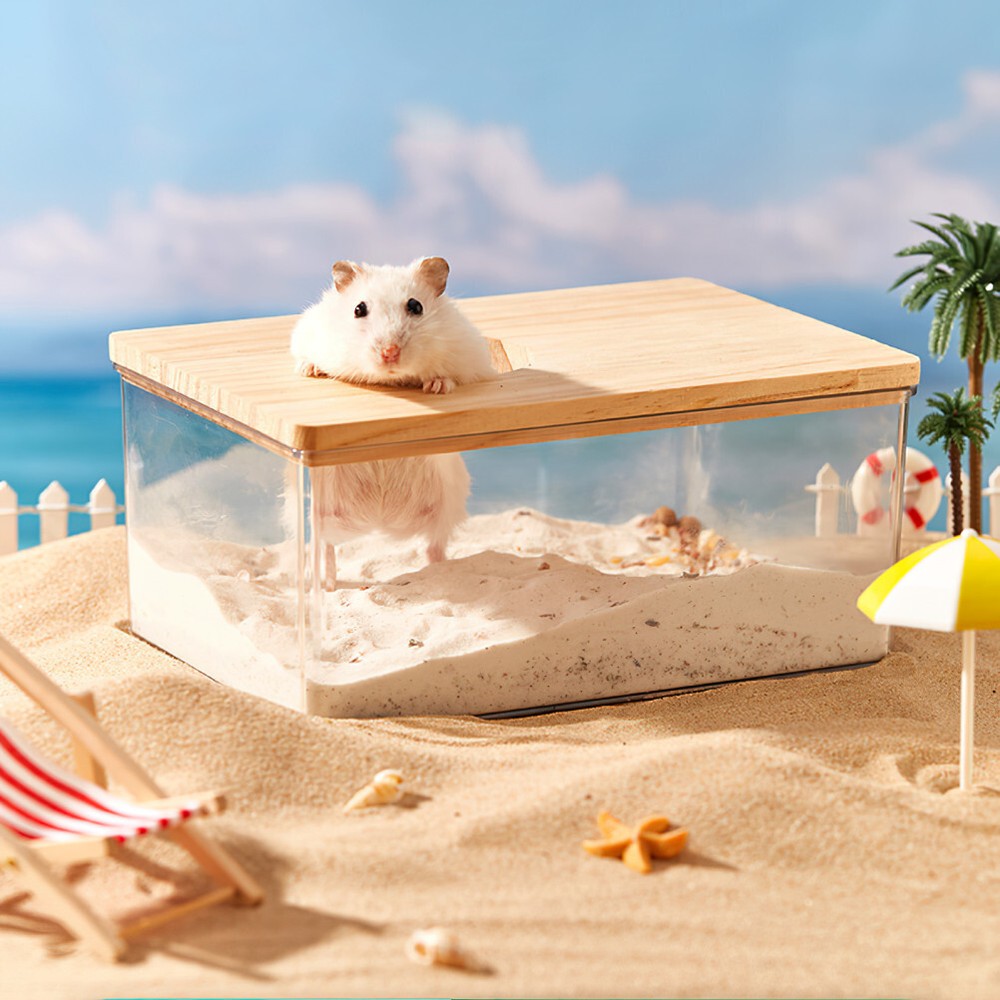 Hamster Sand Bath Container Chinchilla Bath House Small Bath Shower