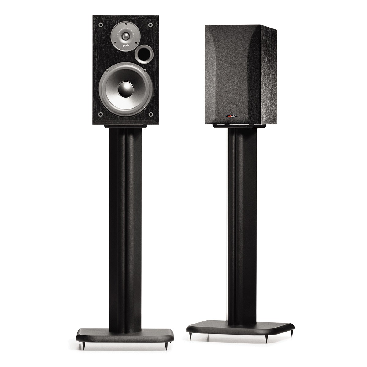 Sanus BF24 24" Fixed-Height Basic Foundations Speaker Stands - Pair (Black)