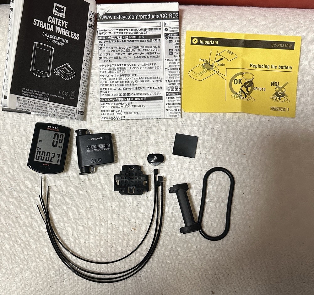 CatEye Strada Wireless CC-RD310W Cycle Computer Road Bike Sensor see description