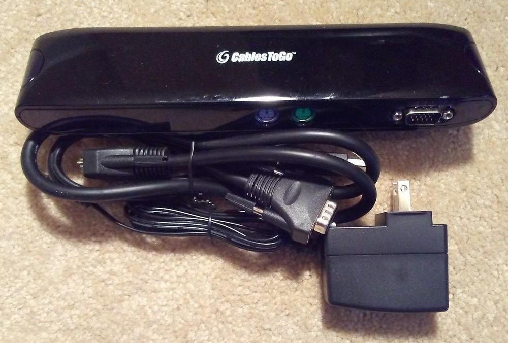 Cables To Go USB 2.0 VGA LAN Dock - Model 28652 - With User Guide