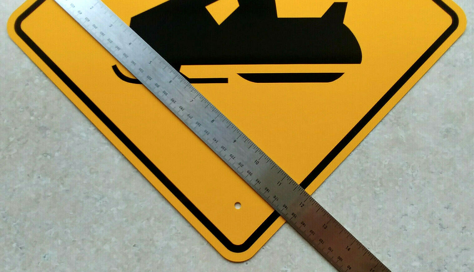 Snowmobile Crossing Sign - Trail Marker - Ski Doo Roadway Plaque - Winter Fun