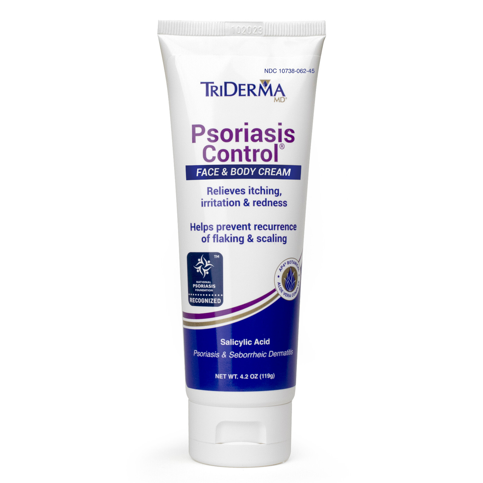TriDerma Psoriasis Control Face & Body Cream, No Cortisone, FSA Eligible, 4.2 oz