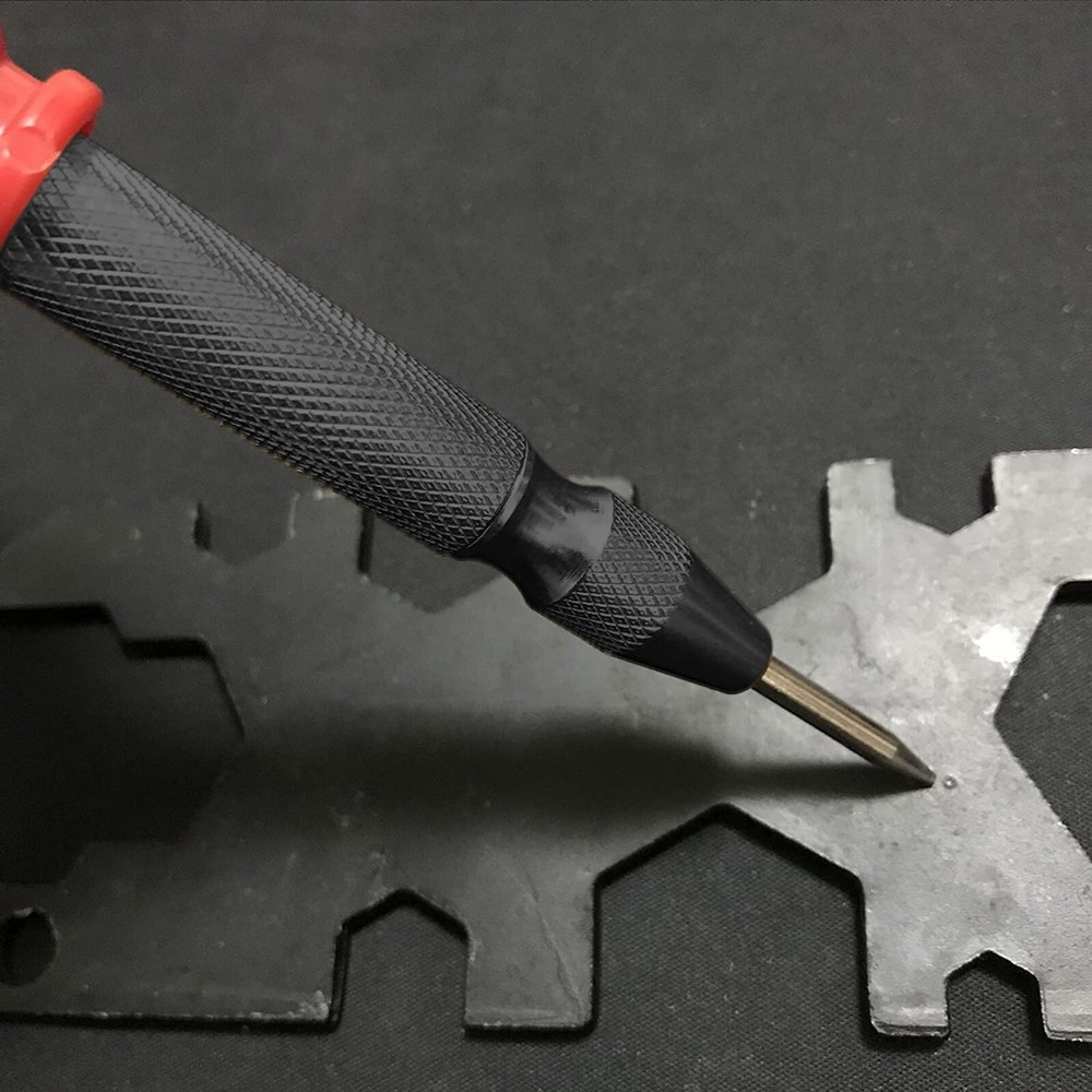 2PCs Automatic Center Punch Strikes Surface Hammer Spring Loaded Window Breaker