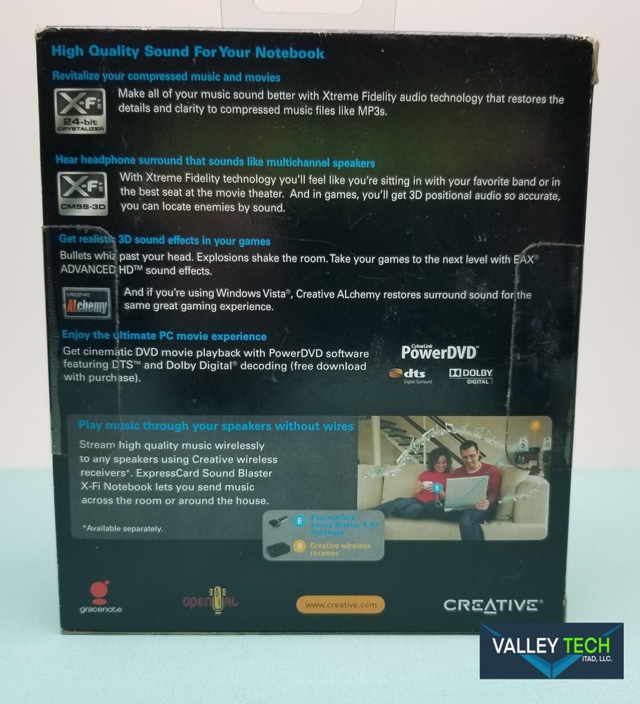 Creative Express Card Sound Blaster X-Fi Notebook