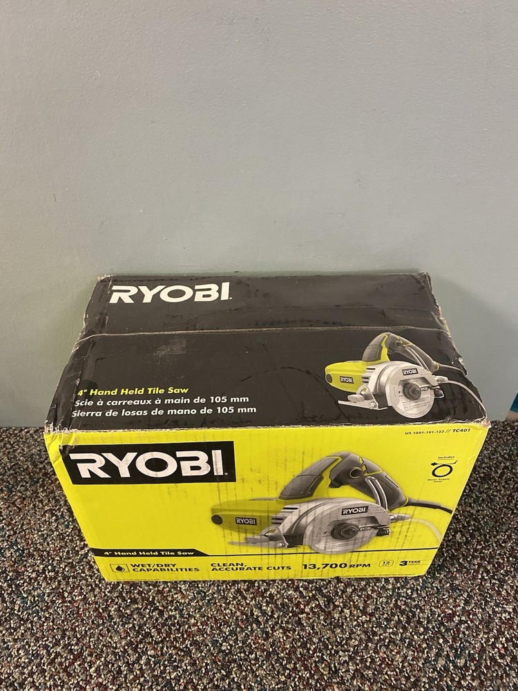 (NEW) RYOBI "4" HAND HELD TILE SAW.