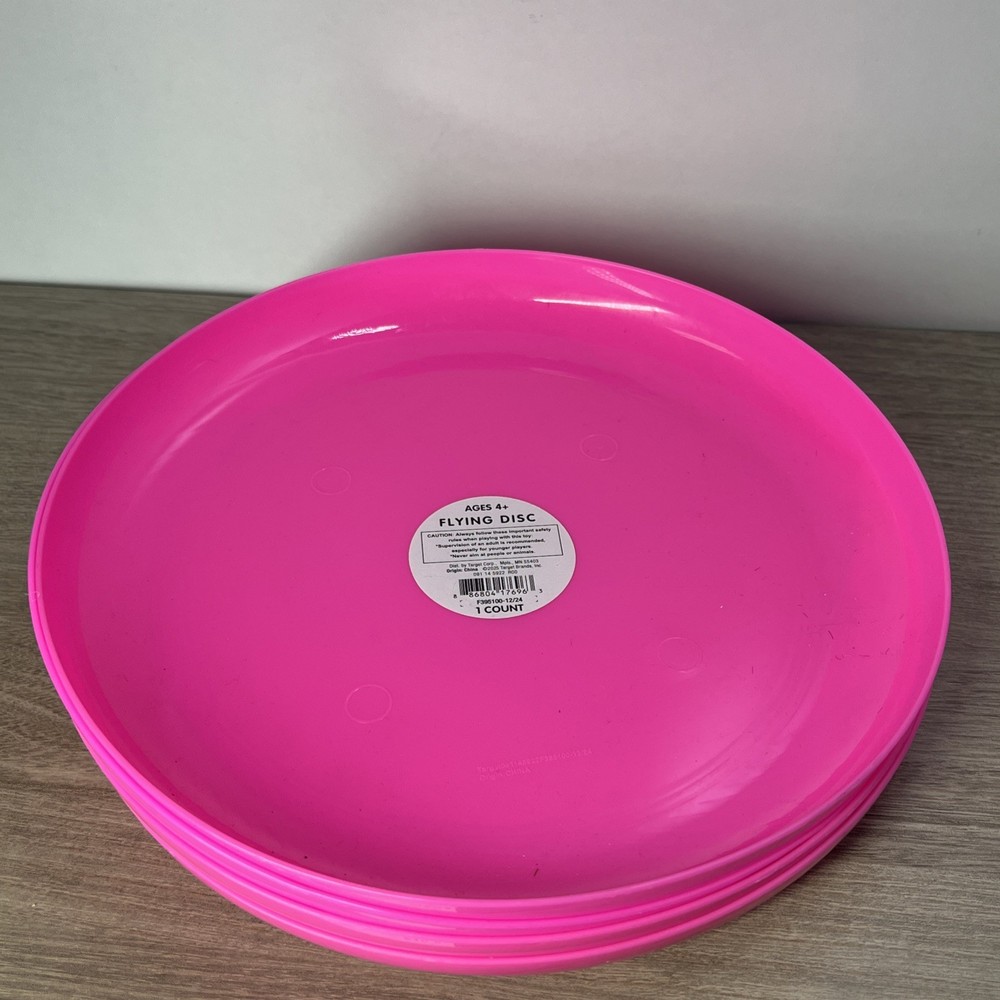4 CT Pink Frisbees