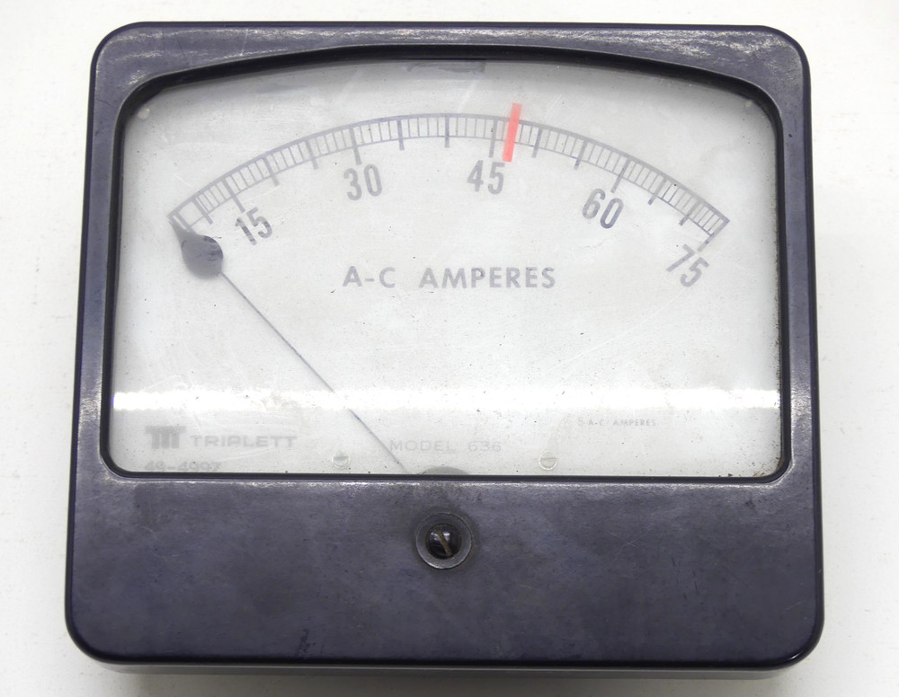 Triplett Model 636 A-C Amperes 49-4997 E