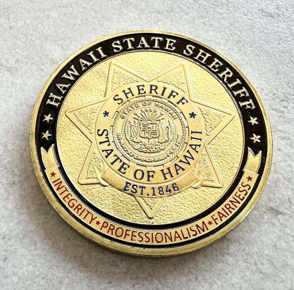 HAWAII STATE SHERIFF Challenge Coin