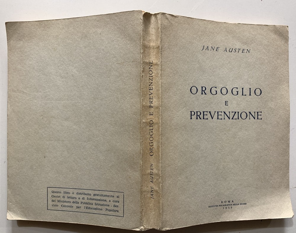 JANE AUSTEN STATE PRIDE AND PREVENTION POLYGRAPH 1959