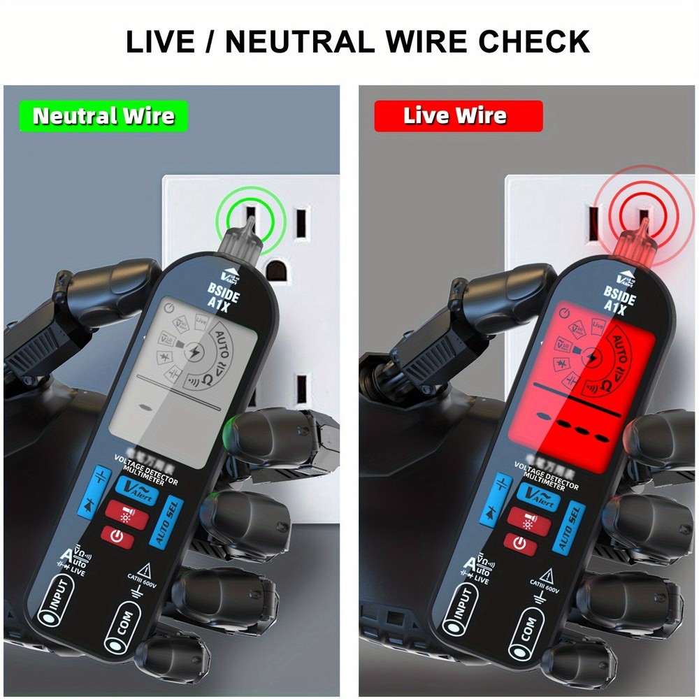 Portable Multimeter LCD Digital Tester Voltage Detector DC/AC Voltage Resistance