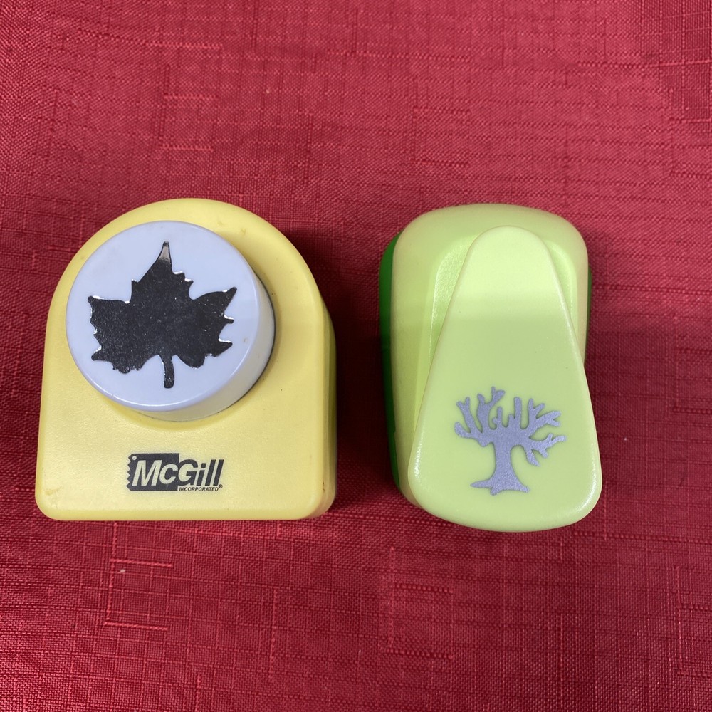 McGill & Marvy Uchida Maple Leaf & Oak Tree Paper Punch