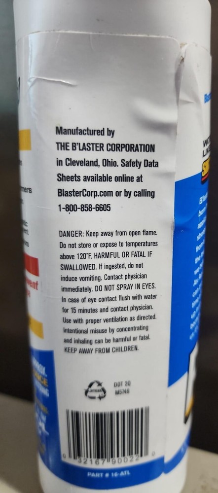 BLASTER AIR TOOL LUBRIANT ~ 16 fl. oz.