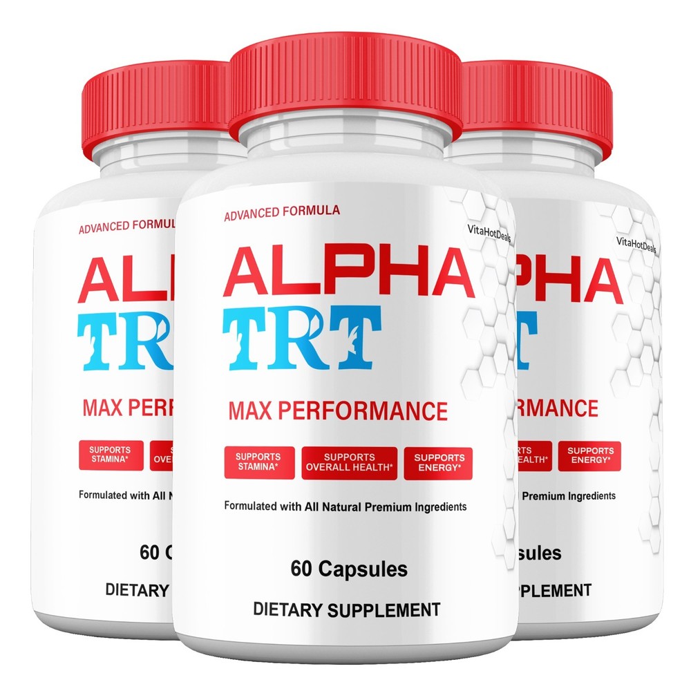 Alpha TRT Capsules for Men, Maximum Strength Formula, AlphaTRT (3 Pack)