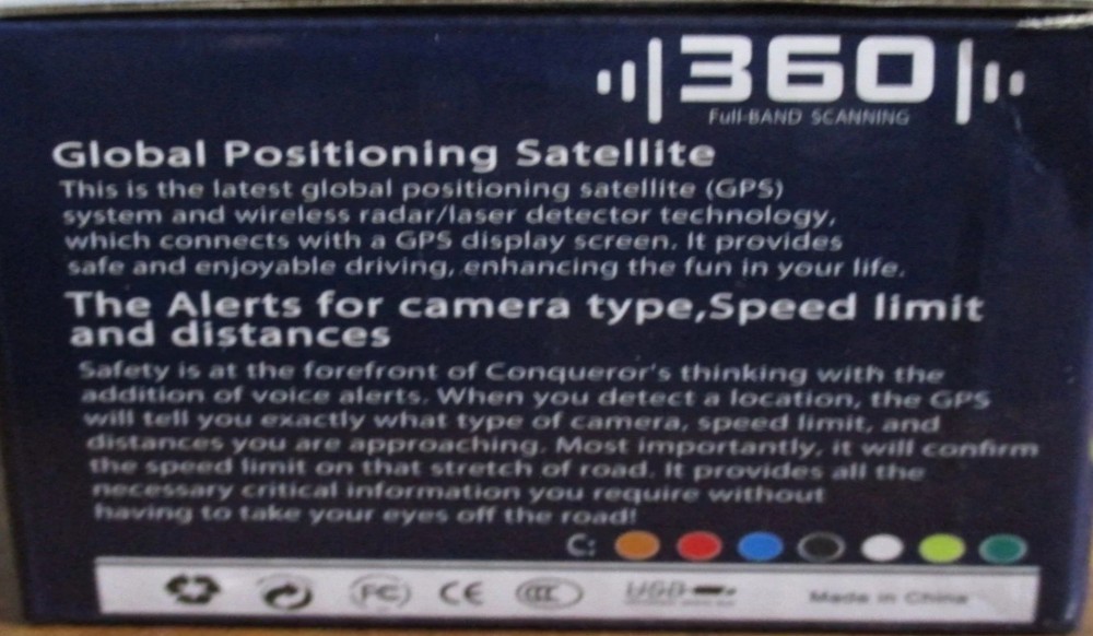 Radar Detector 360 Global Position System GPS/ CAR SPEED TESTING SYSTEM