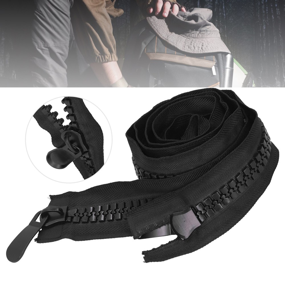 2 Pack Hard Plastic Polyester Zipper For DIY Sewing Tents Trending