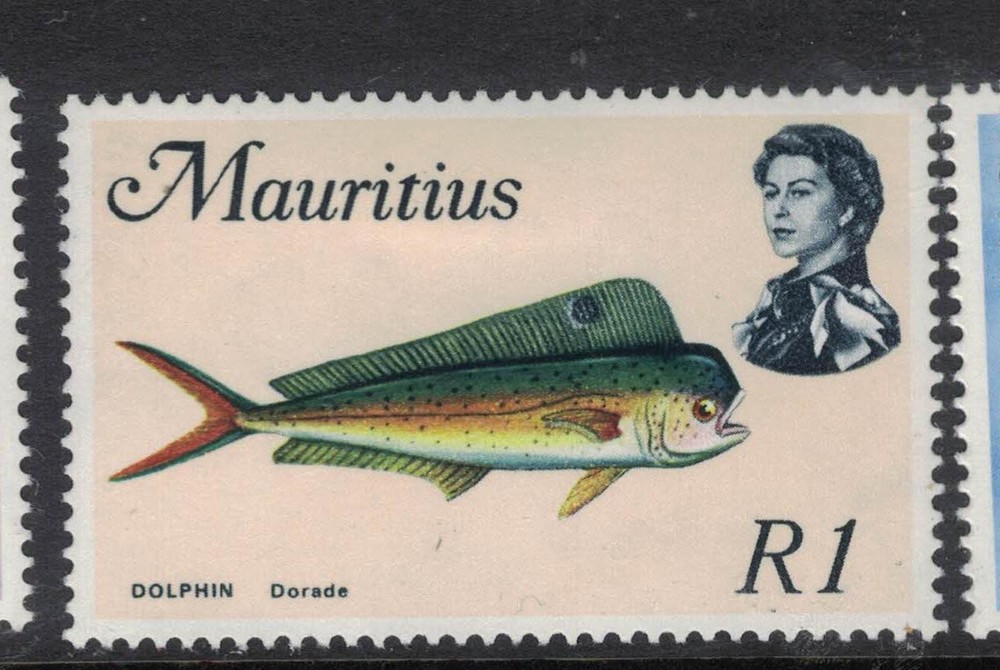 Mauritius SG 396a Fish MOG (2fdo)