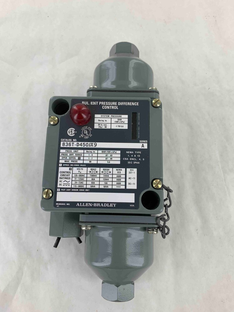 836TD450JX9 SWITCH;PRESSURE 600V AC MAX 5 AMP MAX