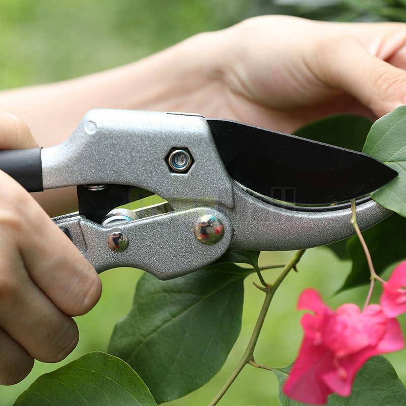 Premium Ratchet Pruning Shears Professional Hand-Tree Pruners Garden Clippers