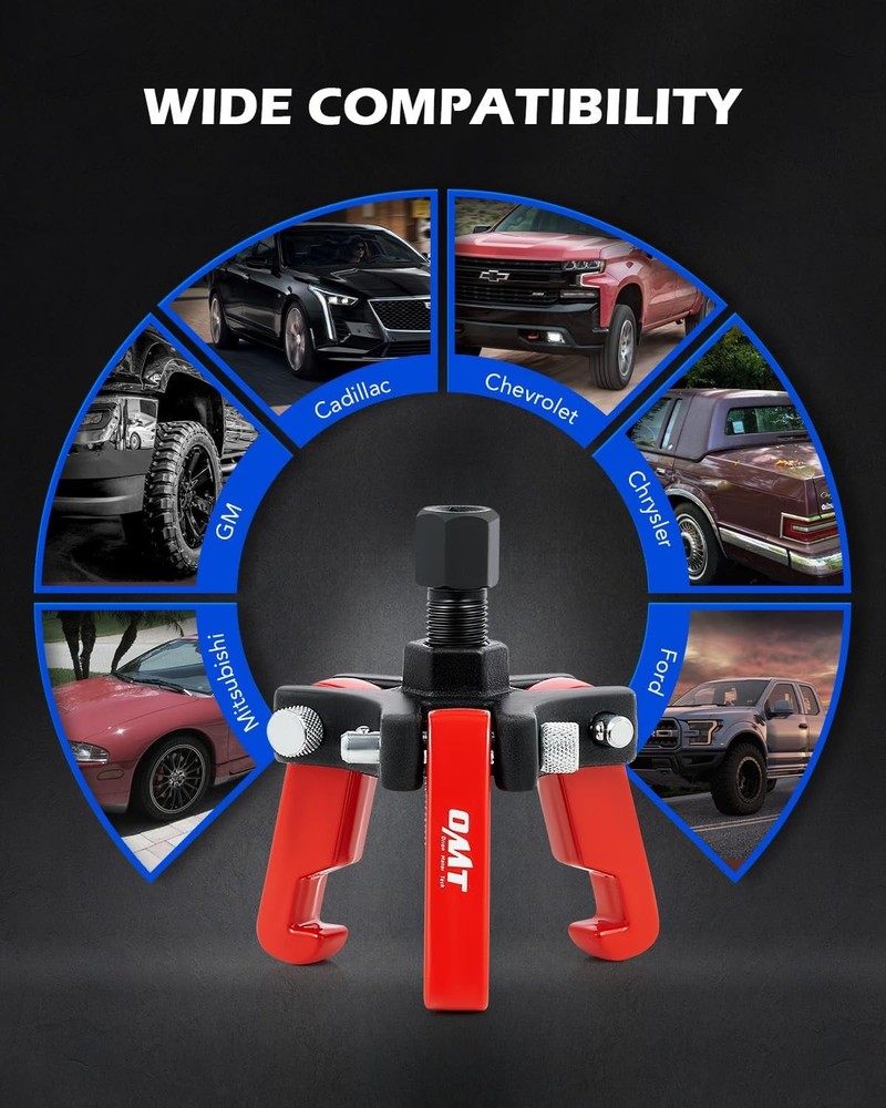 Harmonic Balancer Puller Kit, Adjustable 3-Jaw Puller Set for Removing Harmonic