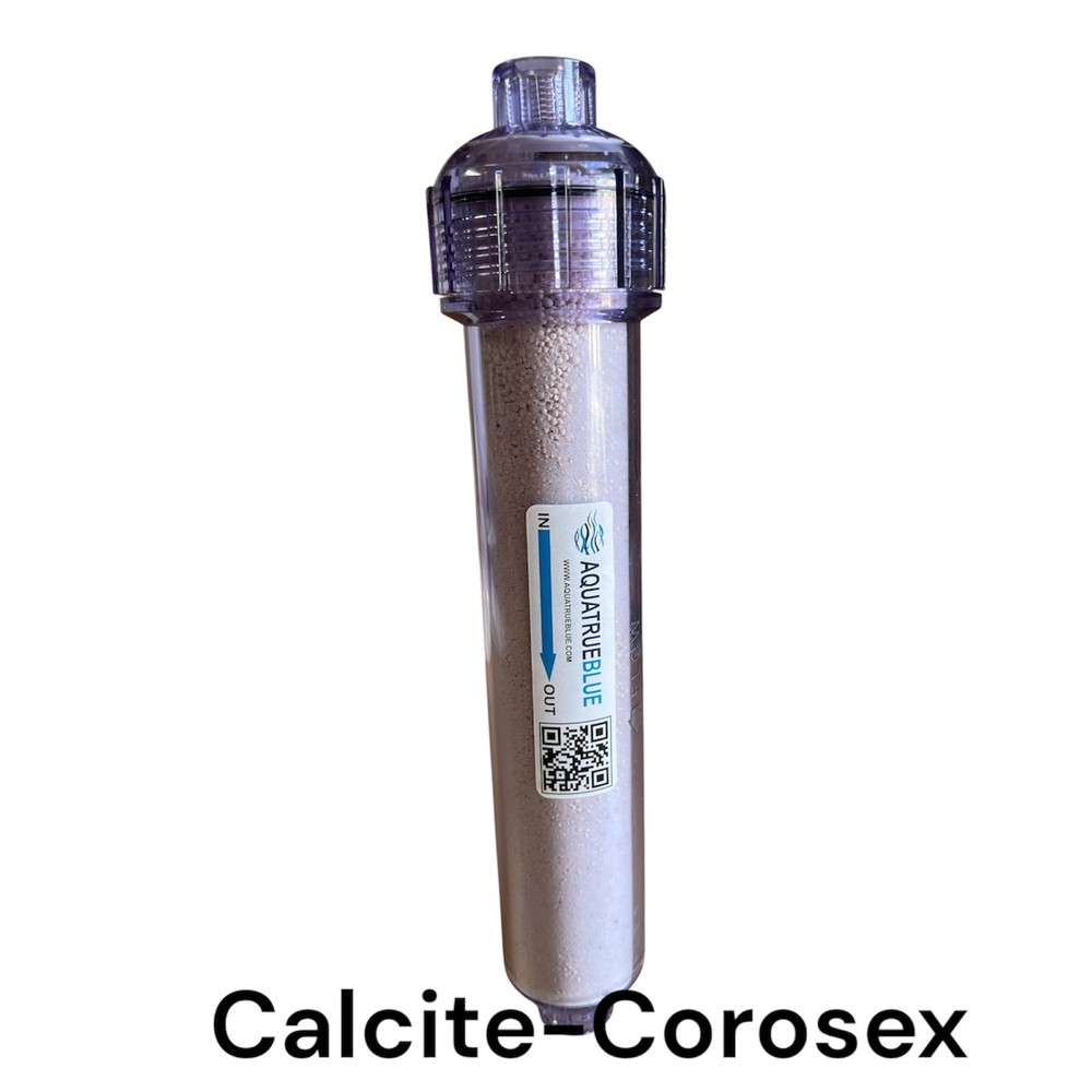 Calcite-Corosex Alkaline Drinking Water Filter Inline for Reverse Osmosis RO Sys