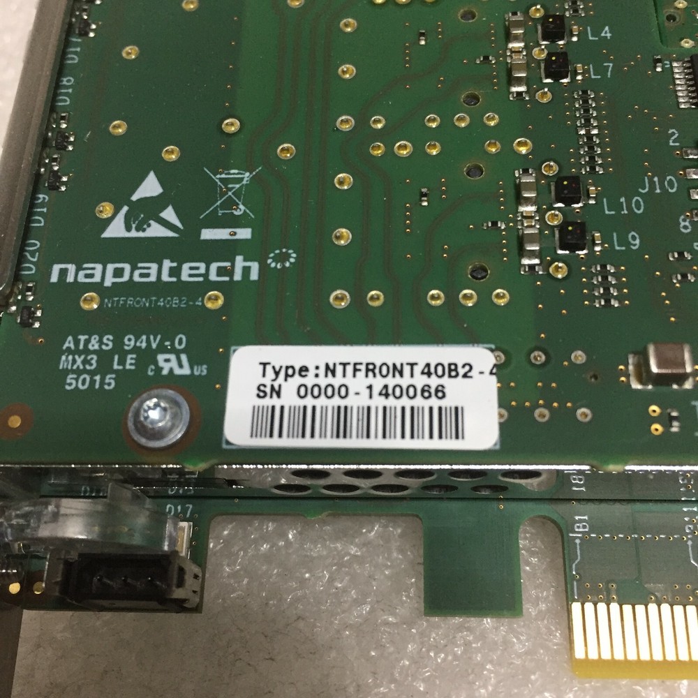 NAPATECH NTMAINB1E2-PTP NTFRONT40B2-4 PCI-e Network Accelerator FREE S/H