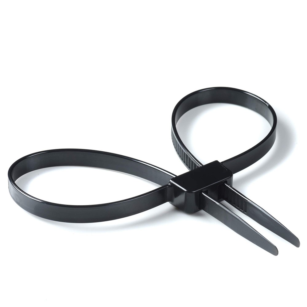 10 Pack Heavy Duty Zip Ties Double Locking Cuff Plastic Cable Ties