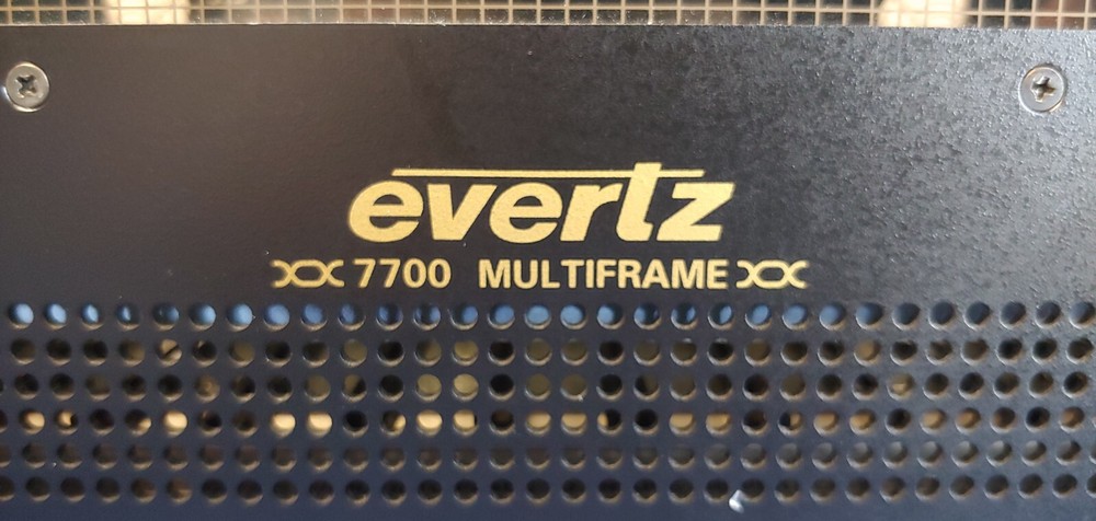 Evertz 7700FR-C Multiframe w/7700FC Frame Controller *NO PSU's*