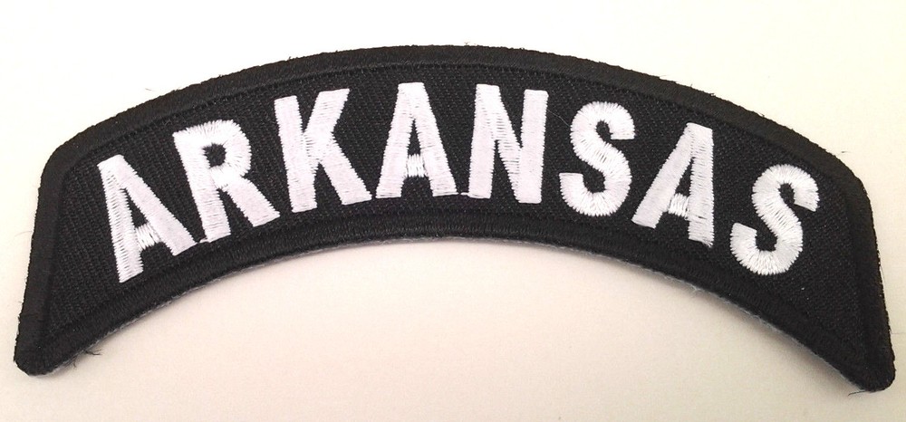 ARKANSAS (4") US State Biker Rocker Patch  P1431 E
