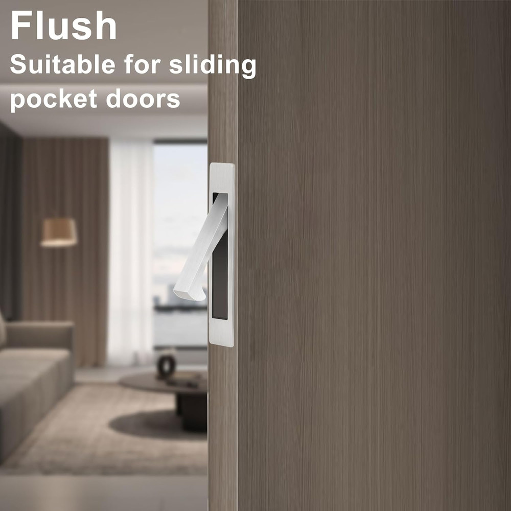 Pocket Pull Handle, Edge Pull, Professional Stainless Steel 304, Flush Mount for