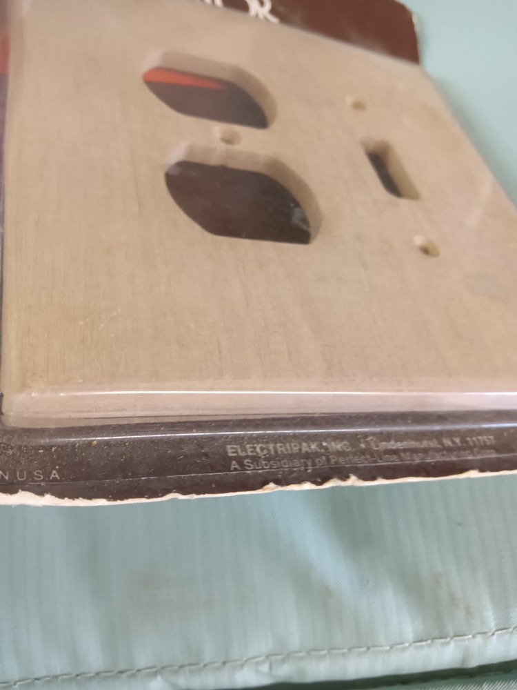 Vintage Solid Maple Wood Light Switch And Receptacle Cover