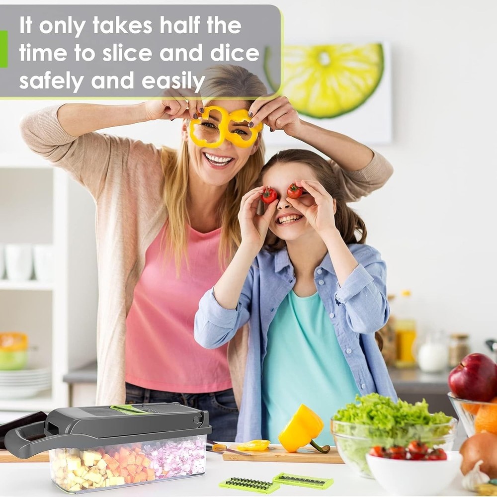 Compact Vegetable Chopping System with Easy Cleaning Features – Chef Approved