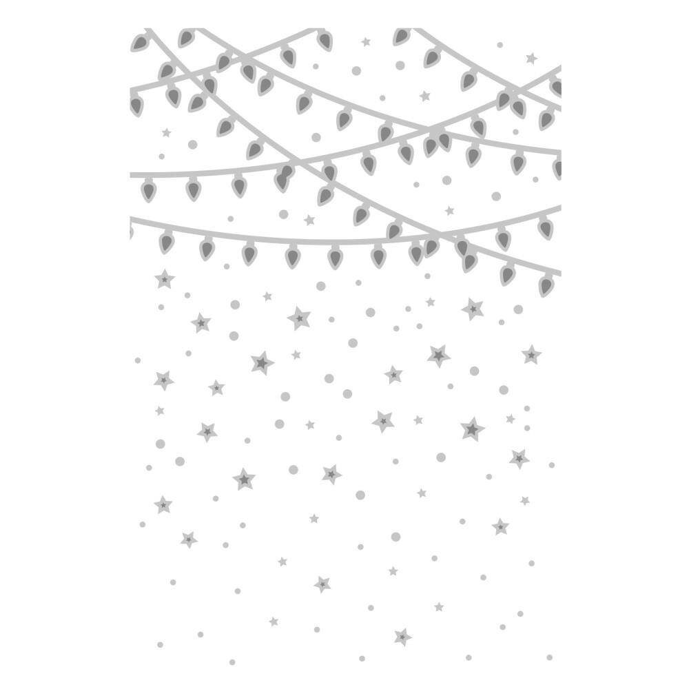 Sizzix Multi-Level Textured Impressions Embossing Folder Stars & Lights