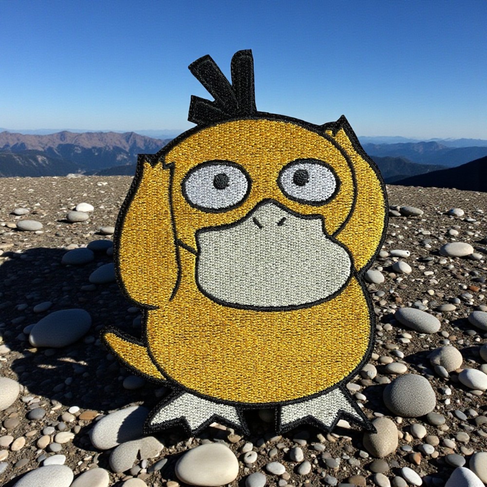 Psyduck Pokemon Embroidery Patch Multi Sizes 3" - 6"