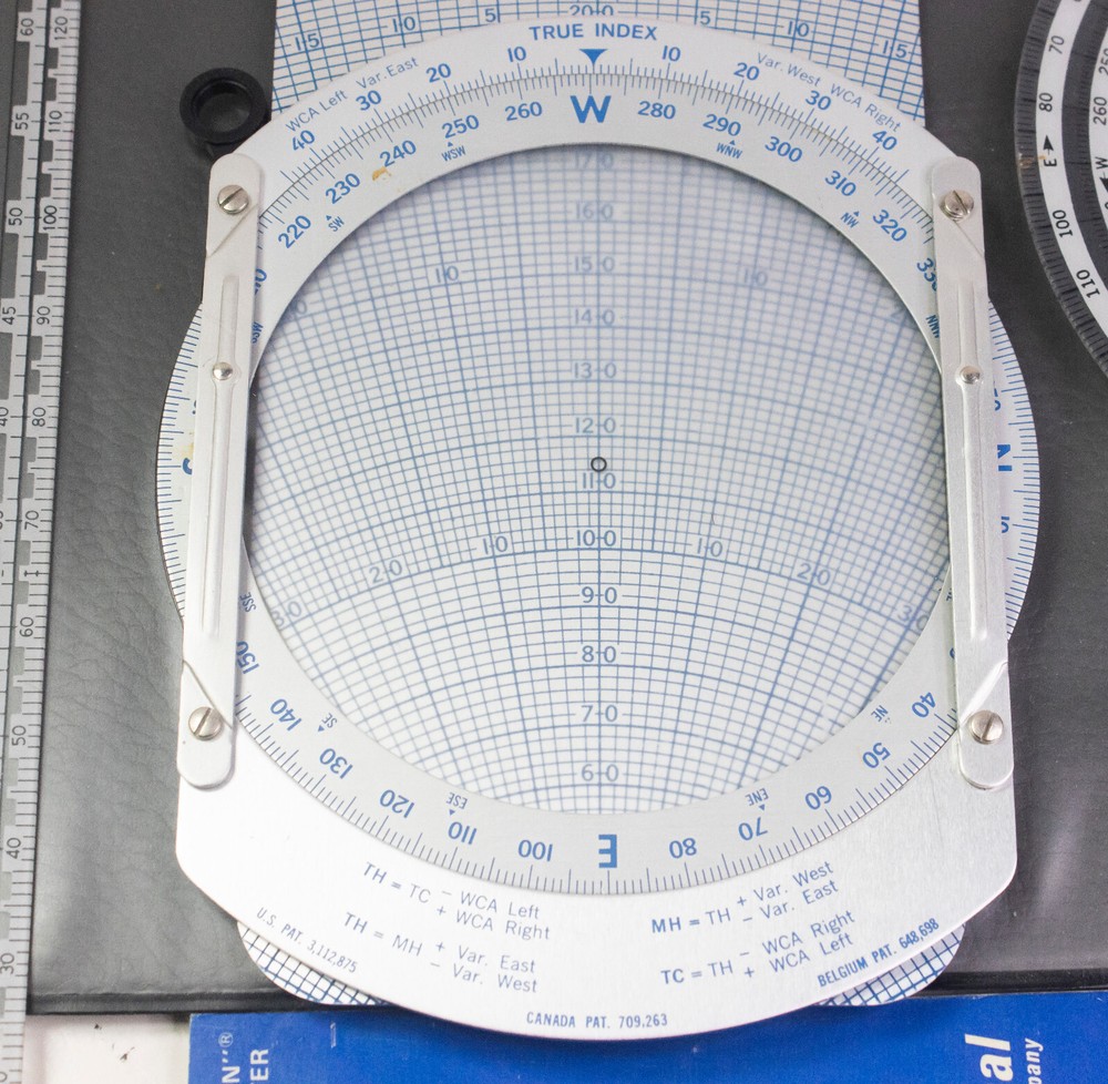 Pilots Felsenthal Dalton E6B Computer w/ folder, Instructions & 2 Plottters