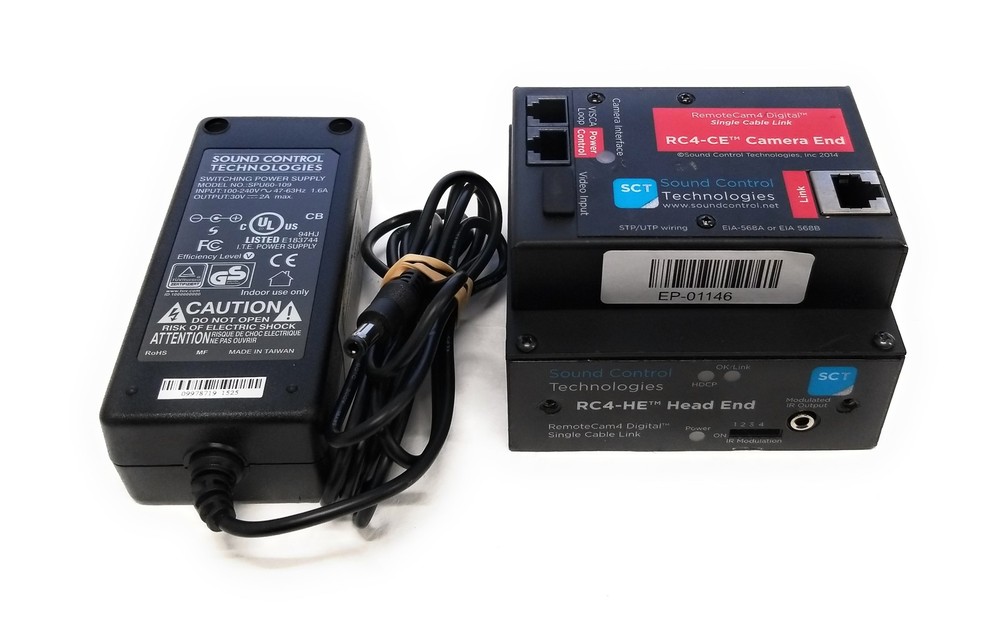 SCT RC4-HE Head End Receiver & RC4-CE Camera End for RemoteCam4 w/ Charger
