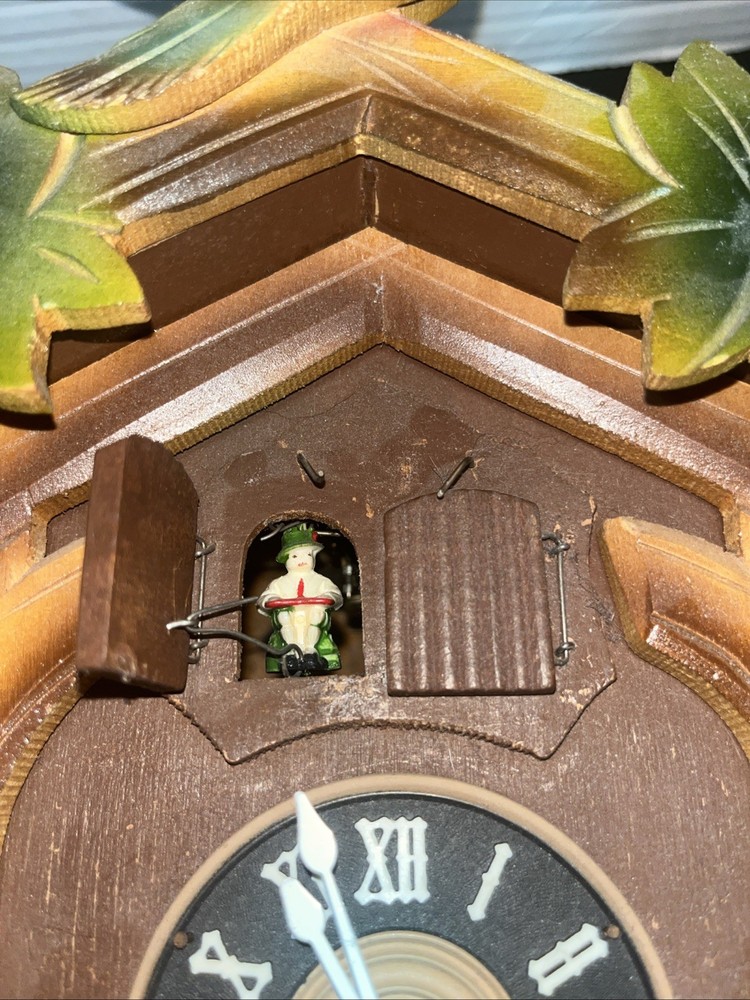 Cuckoo Clock German Black Forest Battery Operated Untested