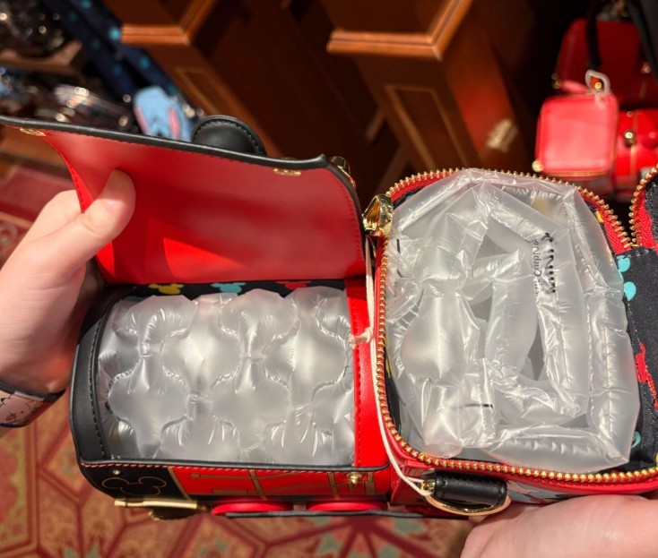 NEW 2026 Disney Parks Loungefly Railroad Train Mickey Minnie Mouse Crossbody Bag