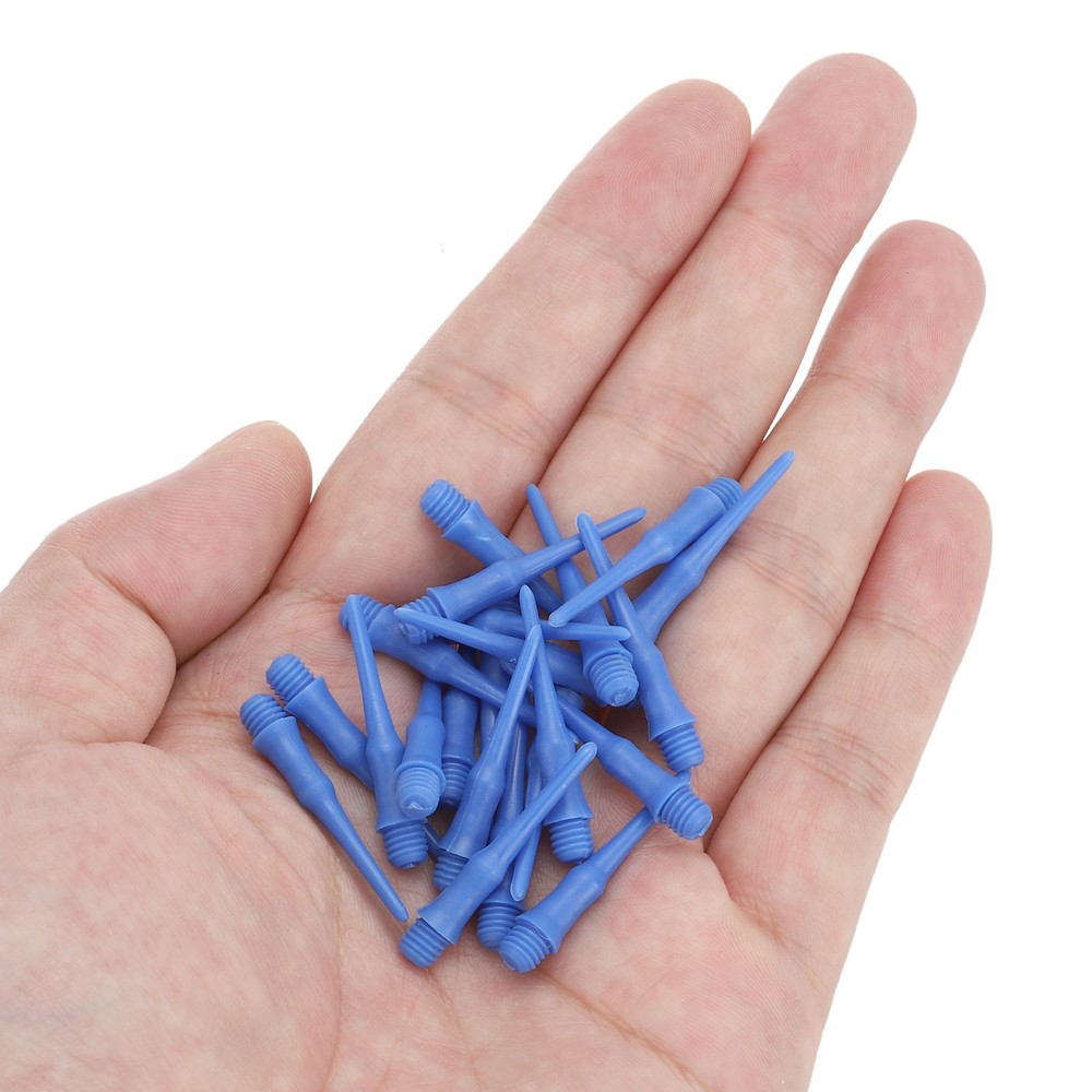 90Pcs 2BA Thread Plastic Soft Dart Tips Replacement Dart Accessories, Navy Blue