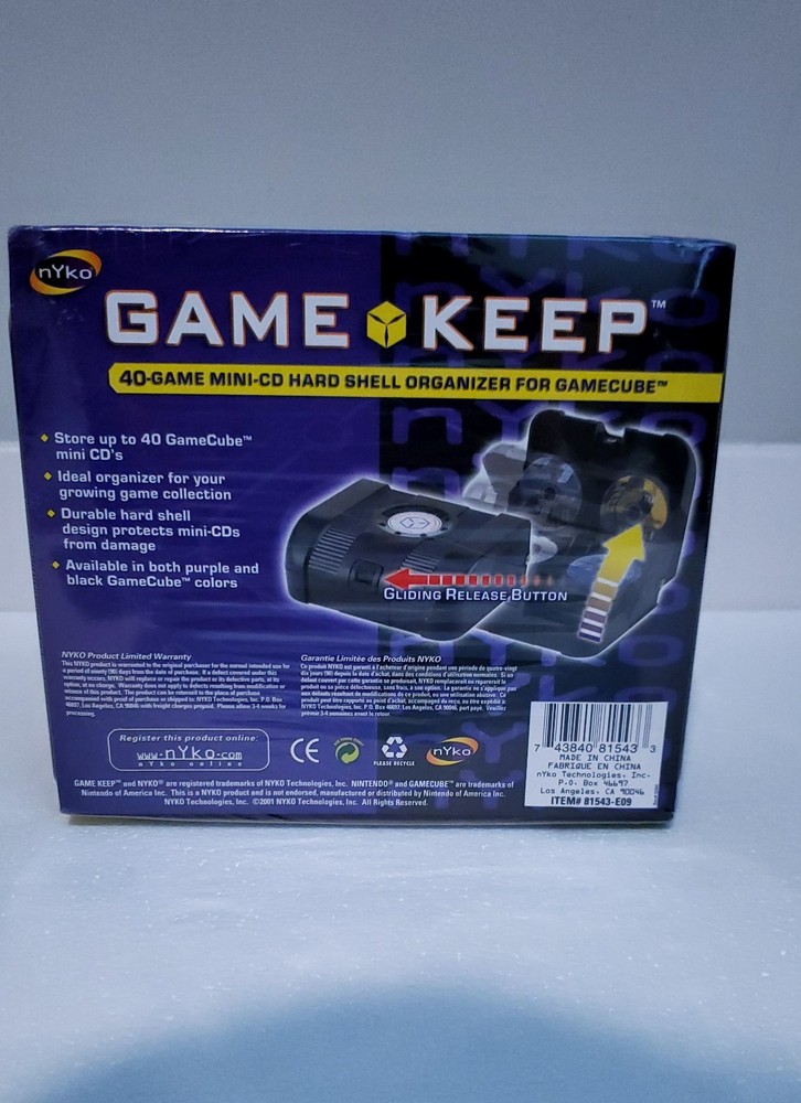 Nyko Game Keep 40 Mini CD Gamecube Storage Case