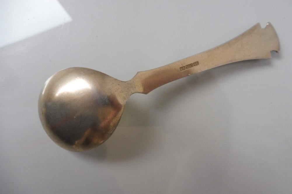 Hamar 925 Silver Spoon Gold, Enameled, D-A