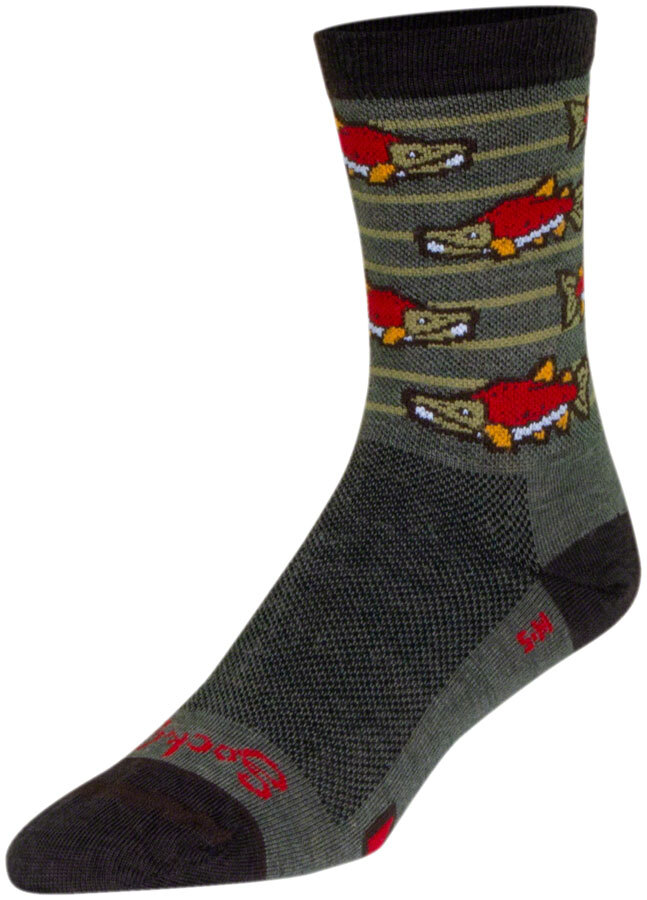 Sockguy Sock Eye 6" Wool Crew L/xl